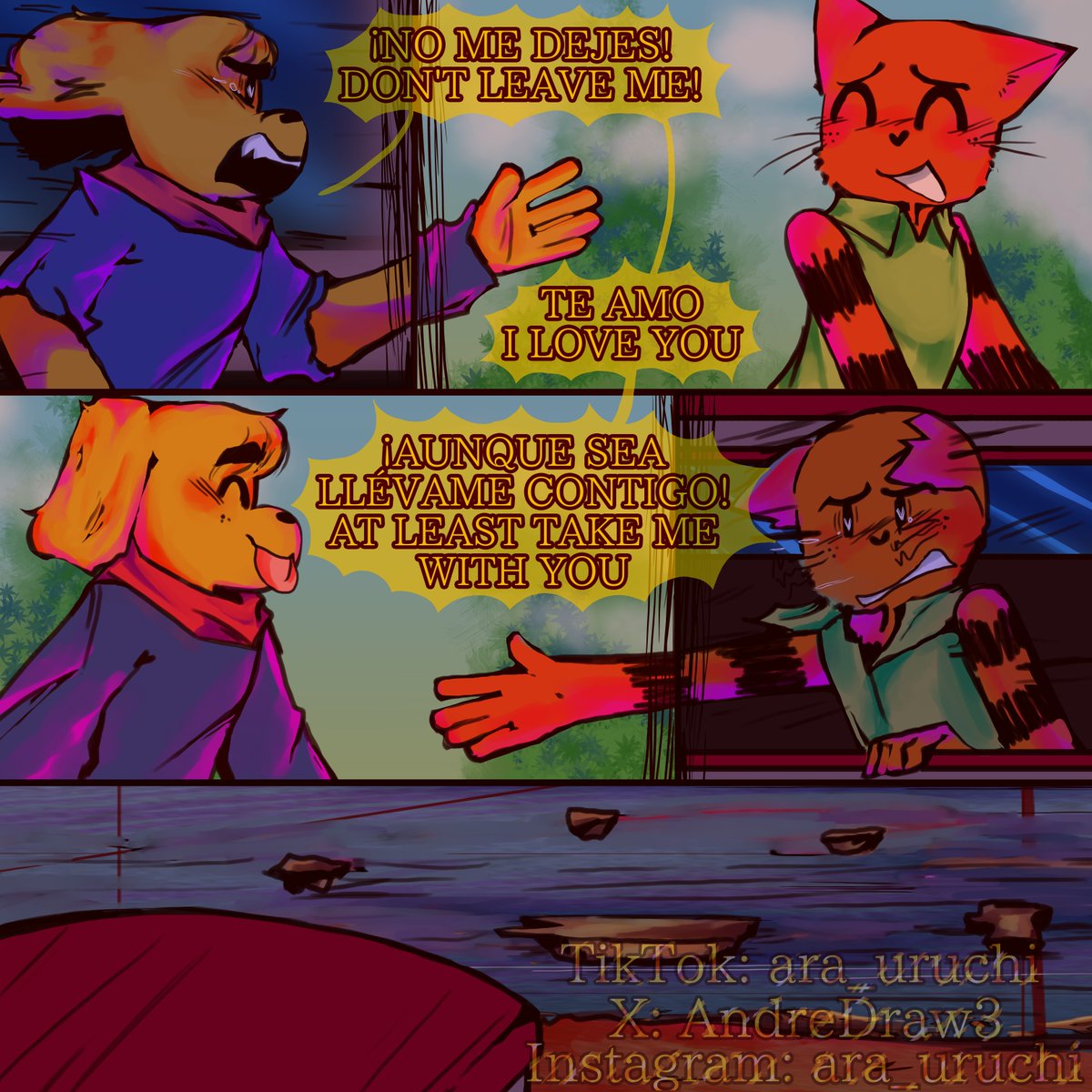 AndreDraw3's tweet image. "No te vayas" Querelles-AU 3/4
No re-subir el comic a ninguna plataforma, grax
#dogman #Petey #detey #dogmanau #dogmanxpetey