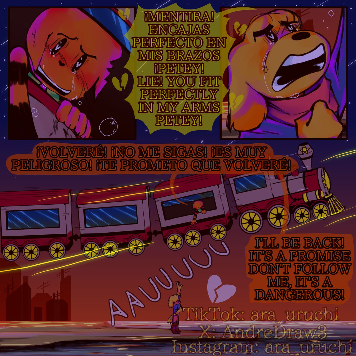 AndreDraw3's tweet image. "No te vayas" Querelles-AU 3/4
No re-subir el comic a ninguna plataforma, grax
#dogman #Petey #detey #dogmanau #dogmanxpetey