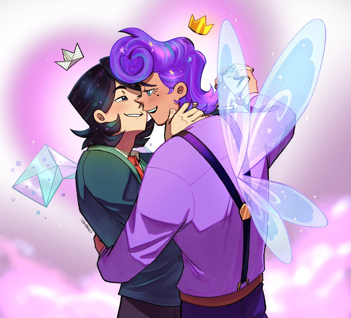 SUPER GORGEOUS C💜MM FROM <a href="/izbubbles/">izzy 🫧</a> !!! I’M SO HONORED THAT I GOT THIS OPPORTUNITY look at how in love they are… sniffles