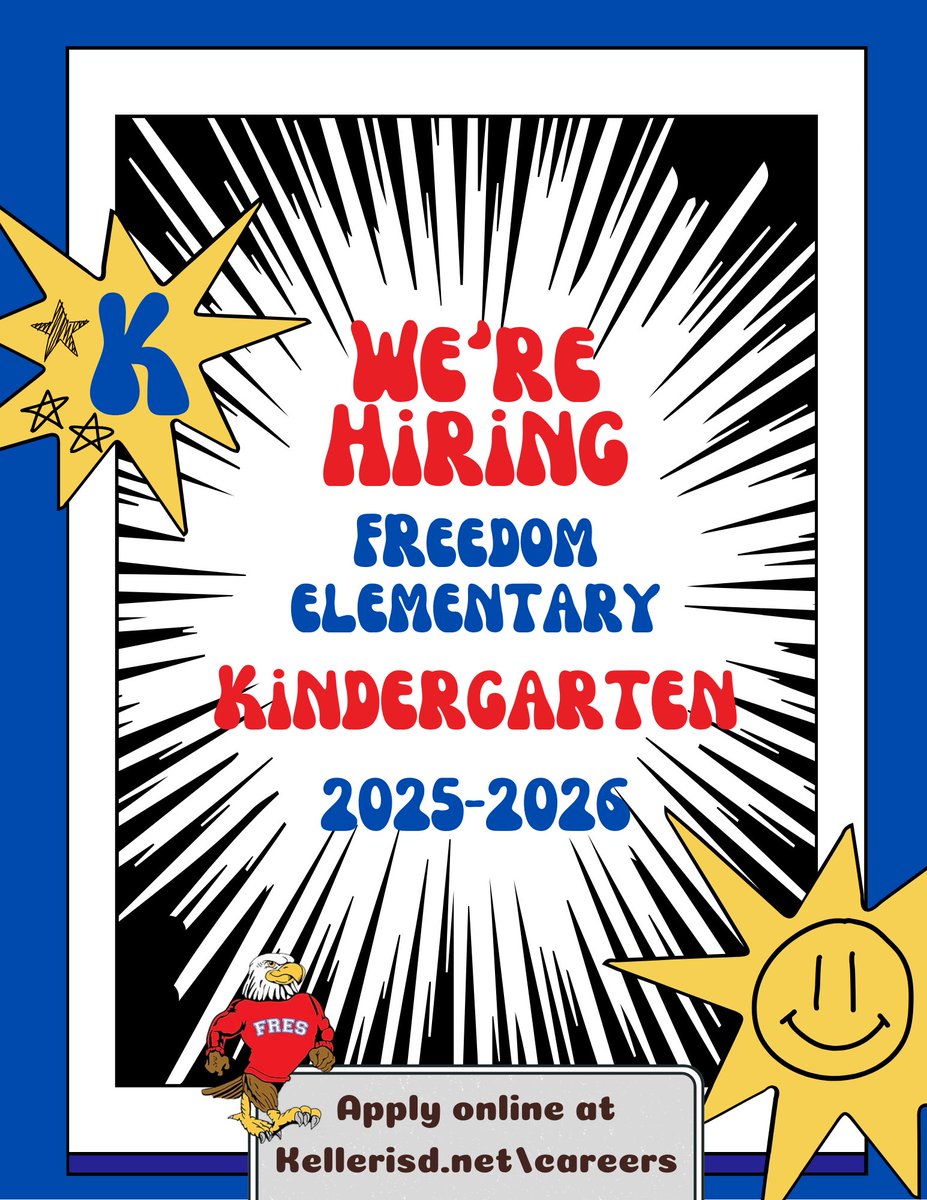 Kathleen Peercy (@kathleenpeercy) on Twitter photo We are looking for a dedicated educator to join our team at <a href="/FRES_Eagles/">Freedom Elementary</a> for the upcoming 25-26 school year! 🦅
Apply online or tag someone who would be a great fit! We are looking for a dedicated educator to join our team at <a href="/FRES_Eagles/">Freedom Elementary</a> for the upcoming 25-26 school year! 🦅
Apply online or tag someone who would be a great fit!