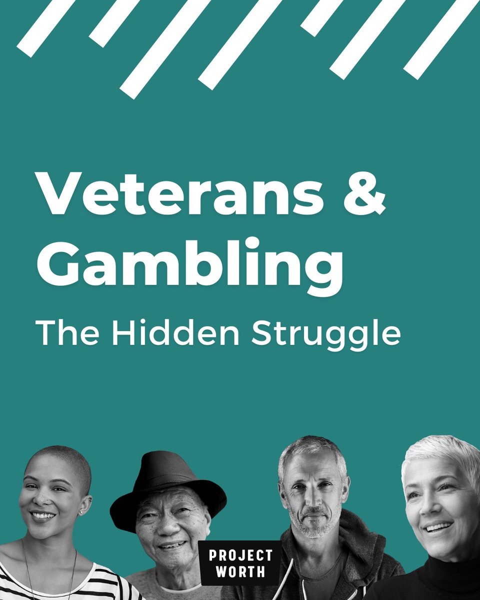 13.4% of recently transitioned veterans face gambling issues. Nearly 40% have attempted suicide. At Project Worth, free &amp; low-cost help is available in Nevada. You are not alone. 💙 bit.ly/3ilLAt7