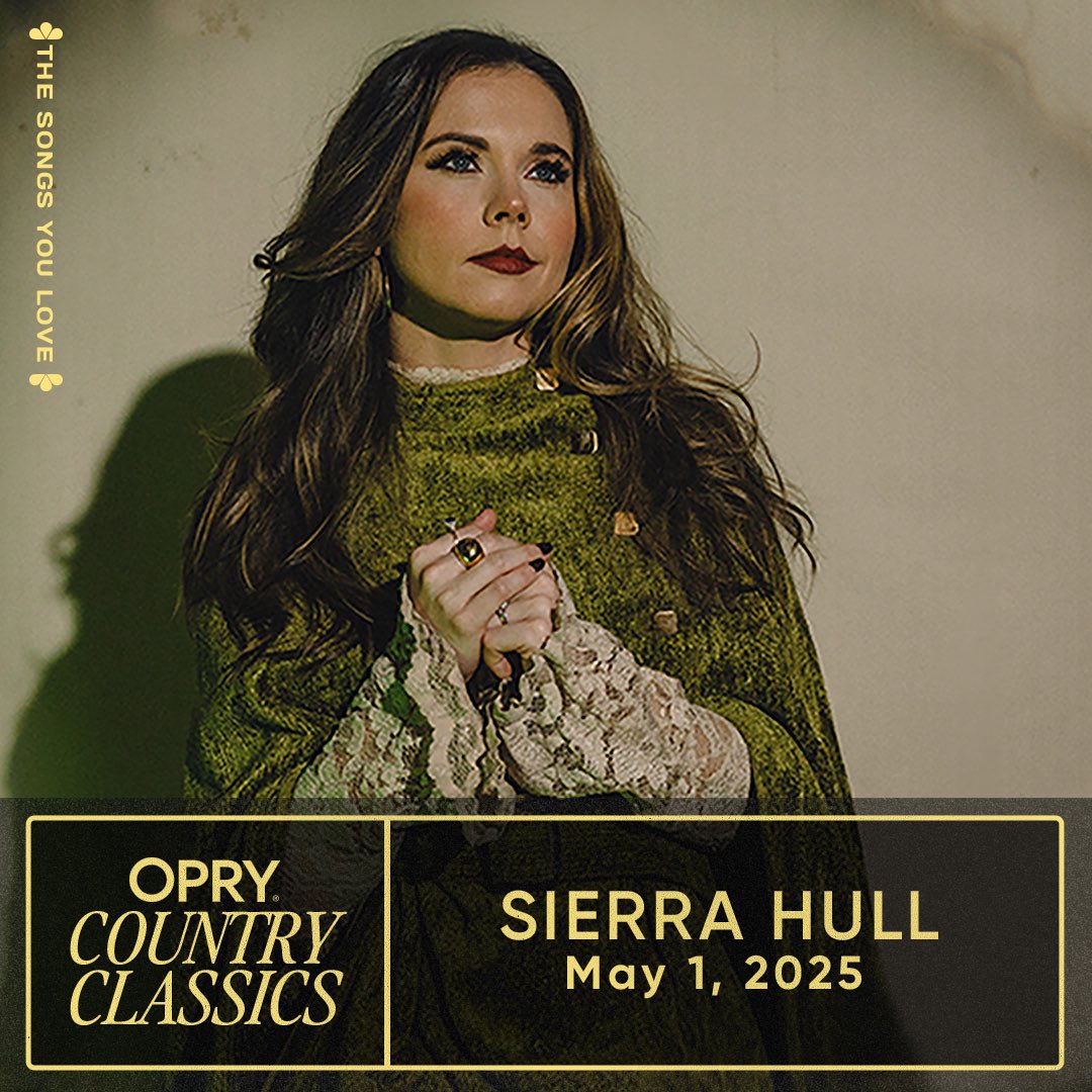 S I E R R A • H U L L ✨ (@sierrahull) on Twitter photo Kicking off May by stepping into the beloved circle at the Grand Ole Opry to sing a few classics! See you tomorrow night. ⭕️🎙️
<a href="/opry/">Grand Ole Opry</a>
#grandoleopry #countrymusic Kicking off May by stepping into the beloved circle at the Grand Ole Opry to sing a few classics! See you tomorrow night. ⭕️🎙️
<a href="/opry/">Grand Ole Opry</a>
#grandoleopry #countrymusic