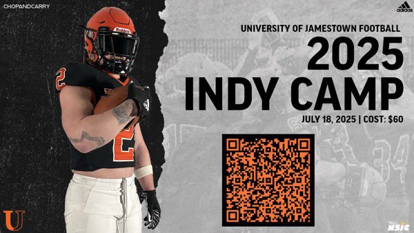 Thanks coach <a href="/MattChauvin19/">Matt Chauvin</a> &amp; <a href="/JimmieFootball/">Jamestown Football</a> for the camp invite