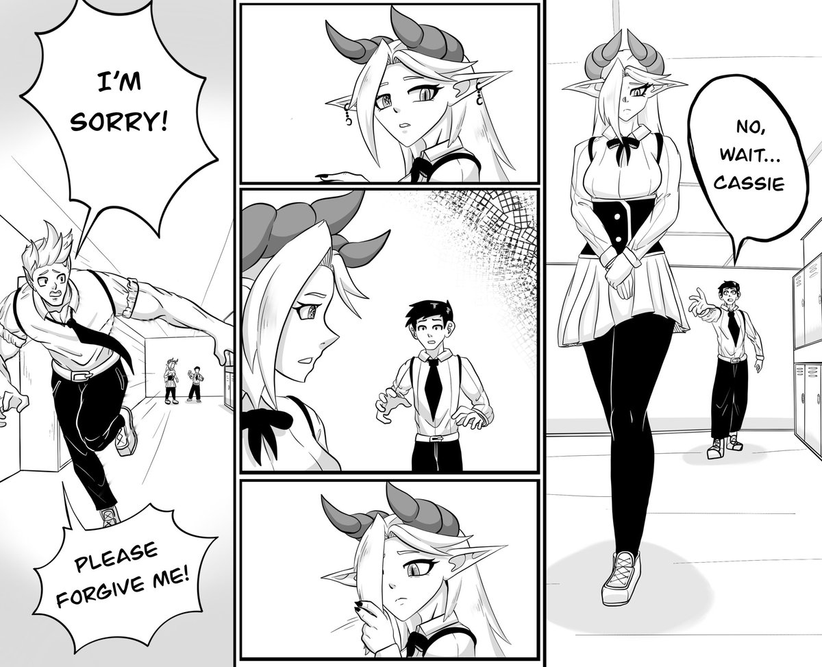 _Briceypoo_'s tweet image. The Girl on a 2 second delay -Chapter 3- #manga #comic #mangagirl #anime