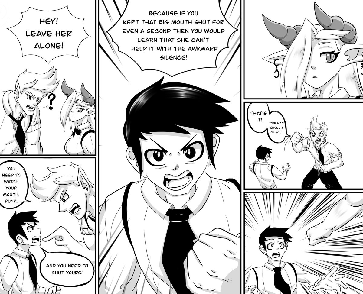 _Briceypoo_'s tweet image. The Girl on a 2 second delay -Chapter 3- #manga #comic #mangagirl #anime