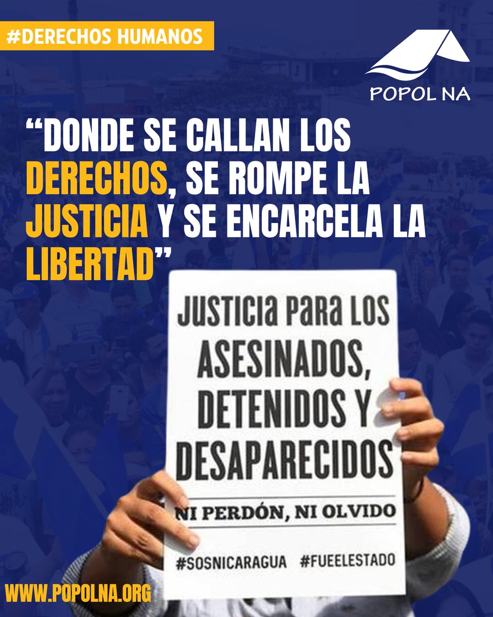 📌  Cuando se castiga al que protesta, se calla al que piensa distinto o se  persigue al que denuncia, no es solo a esa persona a la que se afecta:  es toda la sociedad la que pierde su voz y su justicia.