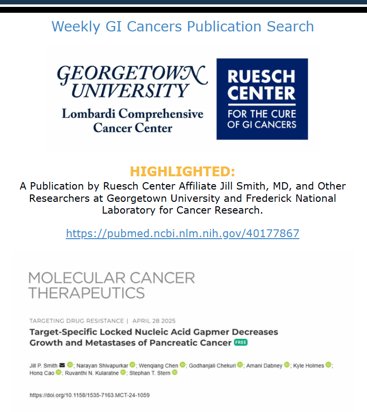 Cure GI Cancers (@rueschcenter) on Twitter photo This week, we highlighted research by Jill P Smith, Narayan Shivapurkar, Wenqiang Chen, Godhanjali Chekuri, Amani Dabney, Kyle Holmes, Hong Cao, Ruvanthi N Kularatne, and Stephan T Stern published in <a href="/MCT_AACR/">Molecular Cancer Therapeutics</a>. Learn more: bit.ly/4lTknwY This week, we highlighted research by Jill P Smith, Narayan Shivapurkar, Wenqiang Chen, Godhanjali Chekuri, Amani Dabney, Kyle Holmes, Hong Cao, Ruvanthi N Kularatne, and Stephan T Stern published in <a href="/MCT_AACR/">Molecular Cancer Therapeutics</a>. Learn more: bit.ly/4lTknwY