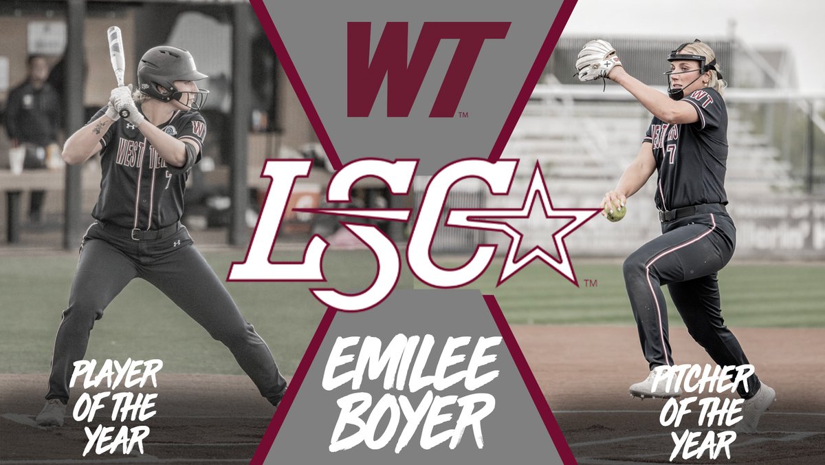 Lady Buff Softball (@wtamusoftball) on Twitter photo Seeing Double... Emilee Boyer earns <a href="/LoneStarConf/">Lone Star Conference</a> Player AND Pitcher of the Year honors!!
#BuffNation Seeing Double... Emilee Boyer earns <a href="/LoneStarConf/">Lone Star Conference</a> Player AND Pitcher of the Year honors!!
#BuffNation
