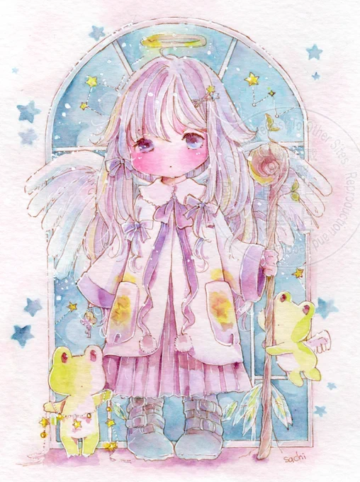 おはようございます大好きな絵みなさんにたくさんの祝福をかなしいことも幸せに変えて光に照らされるこの季節世界は美しいのです『祝福前夜』 