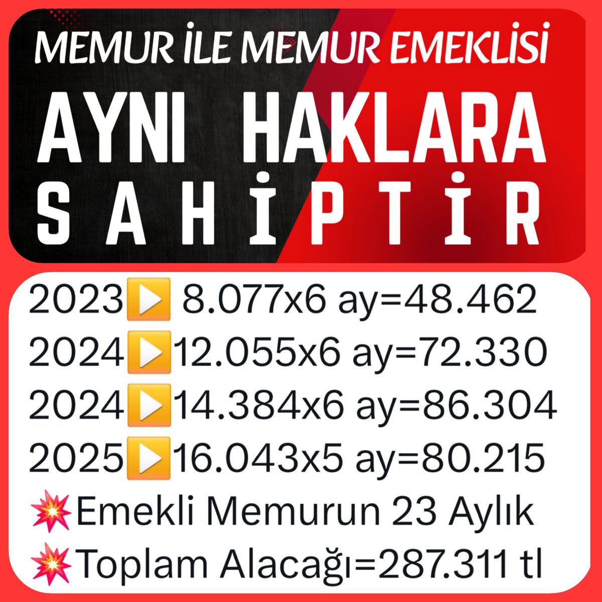 Leyla👠 (@mislyll) on Twitter photo Aynaya baktığınızda kendinizi görmüyor musunuz gerçekten? Yetkili sendika olarak memurların emeklilik haklarını savunmamışsınız nasıl emeğin savunucusu misyonu yüklüyorsunuz kendinize? 287 bin TL parası içerde memur emeklisinin! <a href="/_aliyalcin_/">Ali YALÇIN</a>
#EmekliMemur
#MemurEmeklisineAdalet Aynaya baktığınızda kendinizi görmüyor musunuz gerçekten? Yetkili sendika olarak memurların emeklilik haklarını savunmamışsınız nasıl emeğin savunucusu misyonu yüklüyorsunuz kendinize? 287 bin TL parası içerde memur emeklisinin! <a href="/_aliyalcin_/">Ali YALÇIN</a>
#EmekliMemur
#MemurEmeklisineAdalet
