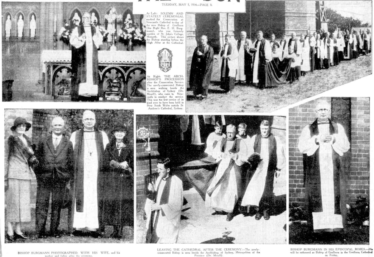 AustAnglican's tweet photo. Some photos from @newycathedral's historic day: 1 May 1934, #91years ago today. Six bishops have been consecrated in Christ Church Cathedral, Newcastle. The next such ceremony was not until 1983. https://t.co/fv3jiLO5hy