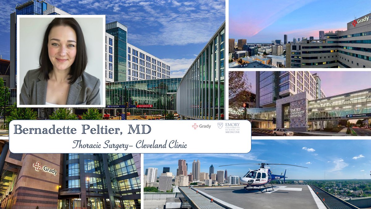 EmorySurgery's tweet image. Congratulations, Dr. Bernadette Peltier! We are so excited to see you take your talents to Cleveland! #EmorySurgery