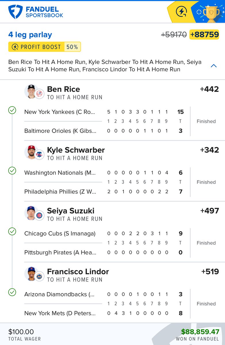 🚀 #DingerTuesday #HRLotto 
<a href="/FDSportsbook/">FanDuel Sportsbook</a> <a href="/br_betting/">br_betting</a>