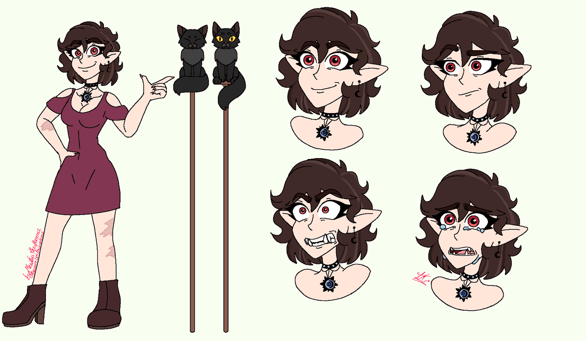 mewtsuthefemm2's tweet photo. My the owl house oc Evanore!! :33 #oc #ocart #myoc #toh #theowlhouseoc #theowlhouse #art #myart #digitalart #vampire #witch #vampirewitch https://t.co/fqBNWqU8zz