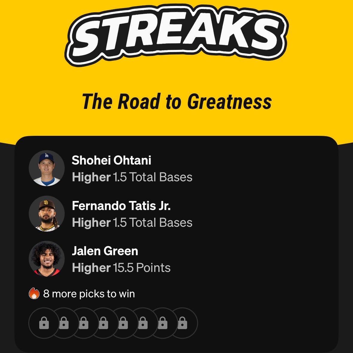 PrimeParlays's tweet image. Pick #3 is locked in 🔒 Let’s Go! 

Jalen Green Over 15.5 Points