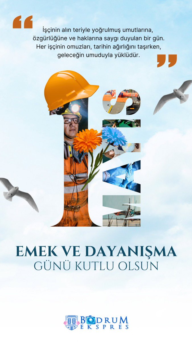 1 Mayıs kutlu olsun!
Emeğin, dayanışmanın ve mücadelenin günü.

#1Mayıs #EmekVeDayanışmaGünü