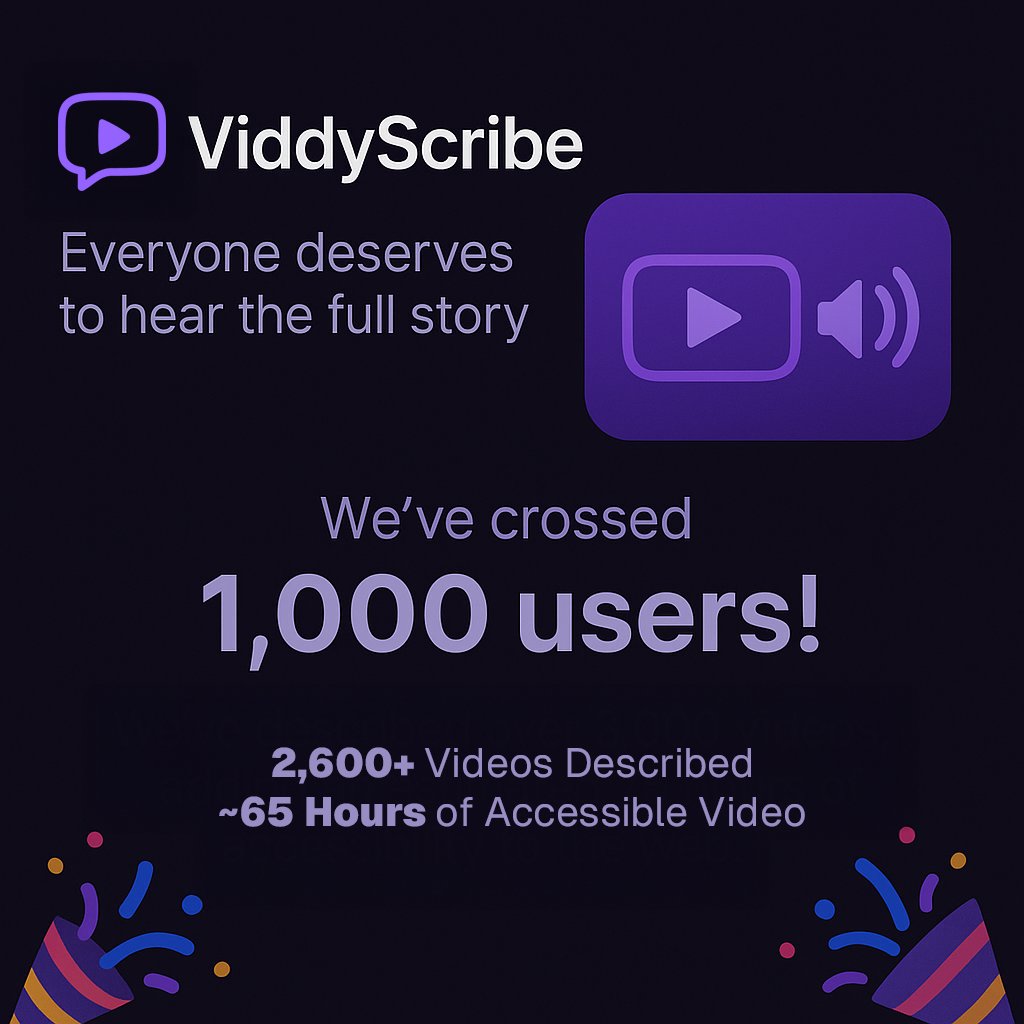 ViddyScribe tweet media