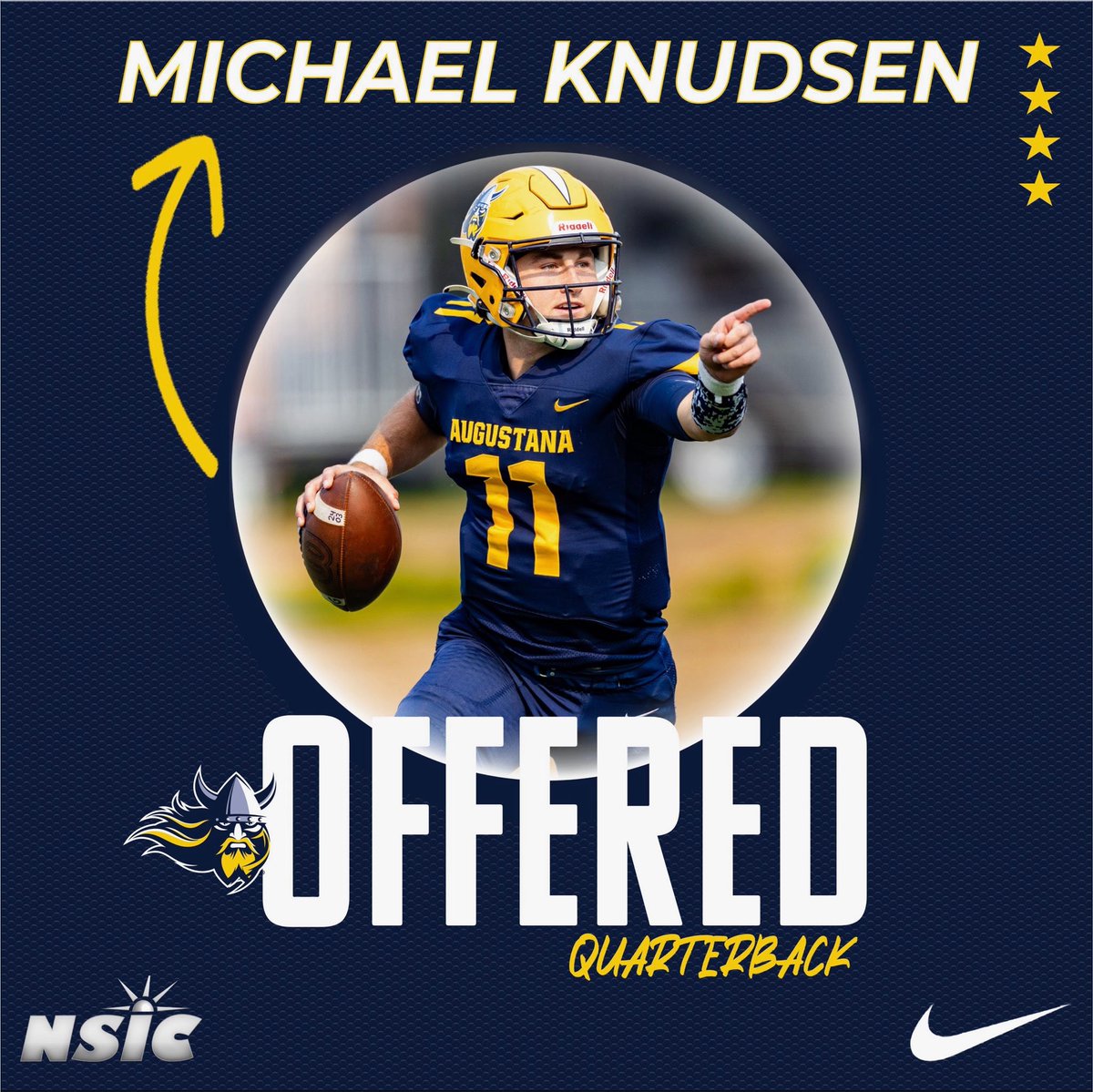 Michael Knudsen (@mike_knudsen31) on Twitter photo After a great conversation with <a href="/CoachDrew18/">Drew Loudenback</a> & <a href="/coachscholten/">Kelly Scholten</a> I am blessed to announce I have received an offer from Augustana University! <a href="/AugieFB/">Augustana Football</a> <a href="/Joe_Dalton19/">Joe Dalton</a> <a href="/Coach_TBrown20/">Travis Brown</a> <a href="/GHSDragonFB/">Gretna High Football</a> <a href="/CoachOJ_/">Jerry Olszewski</a> <a href="/jteigland/">John Teigland</a> <a href="/MTangemanCSCS/">Marc Tangeman</a> After a great conversation with <a href="/CoachDrew18/">Drew Loudenback</a> & <a href="/coachscholten/">Kelly Scholten</a> I am blessed to announce I have received an offer from Augustana University! <a href="/AugieFB/">Augustana Football</a> <a href="/Joe_Dalton19/">Joe Dalton</a> <a href="/Coach_TBrown20/">Travis Brown</a> <a href="/GHSDragonFB/">Gretna High Football</a> <a href="/CoachOJ_/">Jerry Olszewski</a> <a href="/jteigland/">John Teigland</a> <a href="/MTangemanCSCS/">Marc Tangeman</a>
