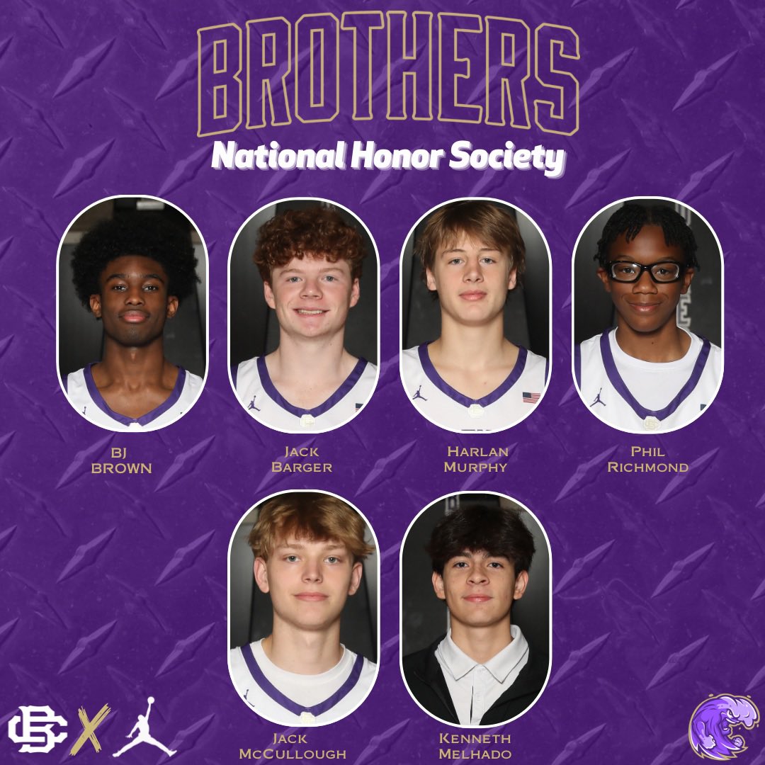 Congratulations to our 🏀 rising seniors being inducted into the National Honor Society! Keep making us proud #MeetTheStandard
#TheBrotherhood | #GoBrothers