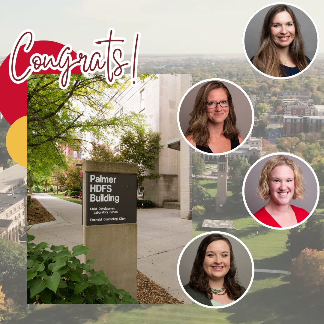 Big congratulations to Amie Zarling on her promotion to Professor, Meghan Gillette on her promotion to Teaching Professor, and to Katherine Bangert and Kala Sullivan on their promotions to Associate Teaching Professor! 🎉👏