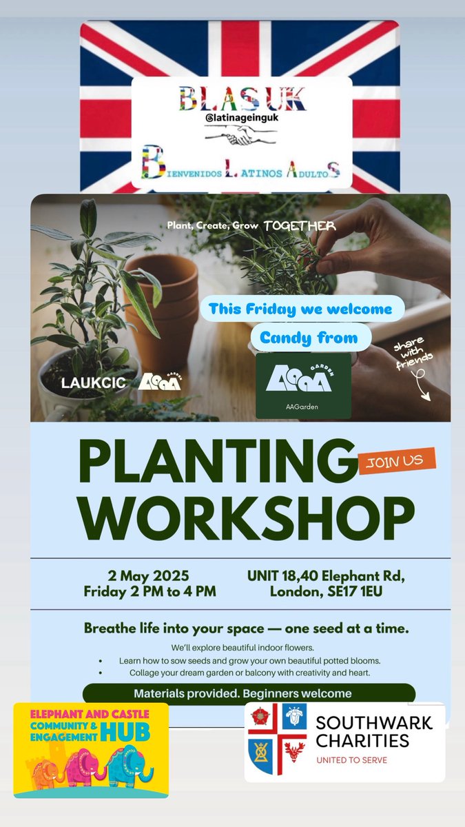New workshop for beginners 😊<a href="/SwkCharities/">Southwark Charities</a> <a href="/PartnershipSWK/">Partnership Southwark</a> <a href="/SwarkPensioners/">Southwark Pensioners</a> <a href="/HWSouthwark/">Healthwatch Southwark</a> <a href="/SelfCareForum/">Self-Care Forum 💙</a> <a href="/SWK_CHWP/">Southwark Culture Health and Wellbeing Partnership</a> <a href="/ActiveCN/">Active Communities Network</a> <a href="/SELondonICS/">South East London ICS</a> <a href="/IHLSouthwark/">Improving Health</a> <a href="/LambethTogether/">Lambeth Together</a> <a href="/HWLambeth/">Healthwatch Lambeth</a>
