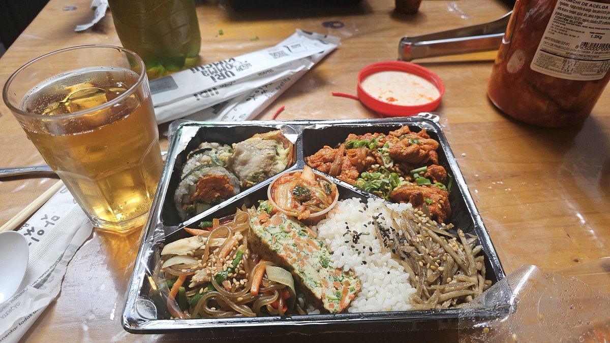 I ate Korean food in Brazil today 😁