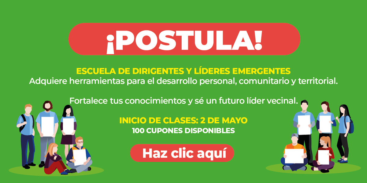 La escuela está abierta a todos los vecinos y vecinas de La Granja. Las clases inician el 2 de mayo, a las 19:00 horas. Más información aquí: municipalidadlagranja.cl/invitacion-abi…