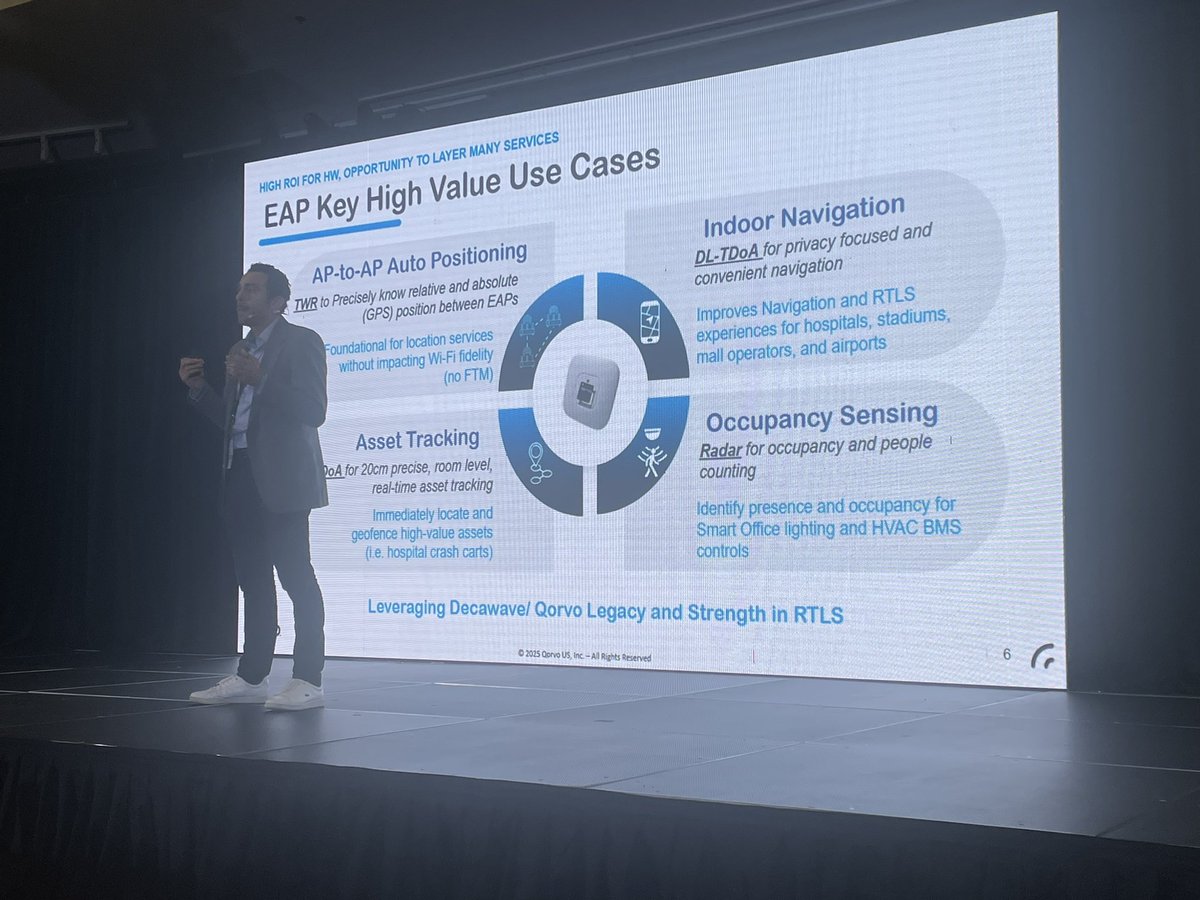 disruptivedean's tweet image. Really interesting presentation on UWB by @QorvoInc at #WWC @wifinowevents
