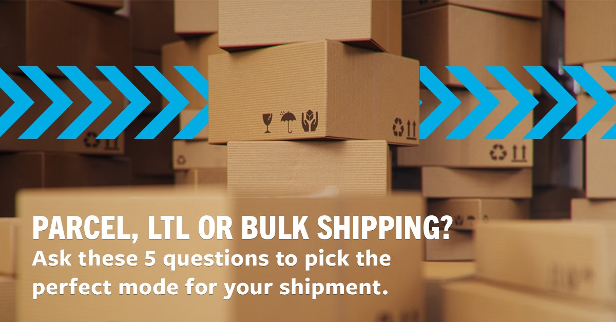 When shipping multiple items to the same destination, you have a few mode options to choose from. But which mode is best for your #shipping needs? In this blog we explore parcel, LTL and bulk shipping so you can learn what each mode has to offer and choose the best one for your