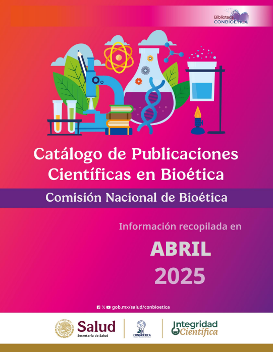CONBIOETICAMX's tweet photo. 📒Conoce el "Catálogo de publicaciones científicas en bioética", del mes de abril, con temas de interés sobre bioética en América Latina, salud mental, comités de ética en investigación, riesgos de la IA y toma de decisiones, entre otros➡️https://t.co/gc609x0tIO https://t.co/6i1LZkTpem