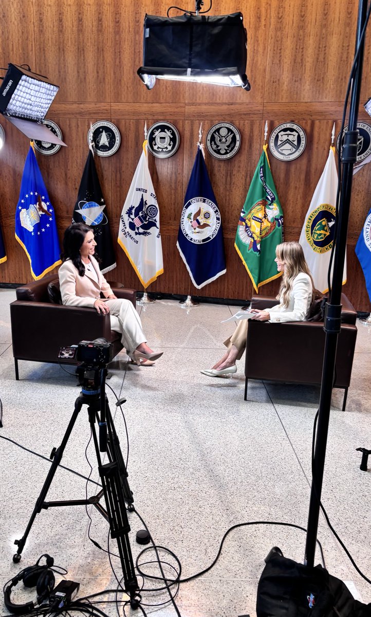 Olivia Coleman (@dnispox) on Twitter photo HAPPENING NOW: First ever interview in the lobby of the Office of the Director of National Intelligence w/ <a href="/DNIGabbard/">DNI Tulsi Gabbard</a> & <a href="/MegynKellyShow/">The Megyn Kelly Show</a>.
This is what maximum transparency looks like. HAPPENING NOW: First ever interview in the lobby of the Office of the Director of National Intelligence w/ <a href="/DNIGabbard/">DNI Tulsi Gabbard</a> & <a href="/MegynKellyShow/">The Megyn Kelly Show</a>.
This is what maximum transparency looks like.