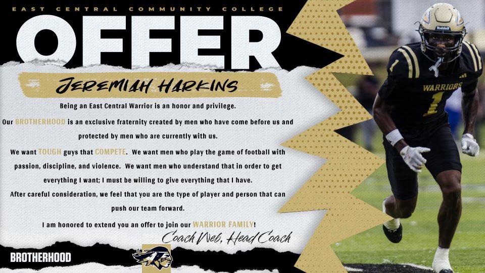 Jeremiah Harkins 3⭐️ (@jeremiahharkin1) on Twitter photo After a great conversation with <a href="/coach_HarrisT/">Tyler Harris</a> I’m bless to receive my 7th offer!! <a href="/coachaglenn/">Allen Glenn</a> After a great conversation with <a href="/coach_HarrisT/">Tyler Harris</a> I’m bless to receive my 7th offer!! <a href="/coachaglenn/">Allen Glenn</a>
