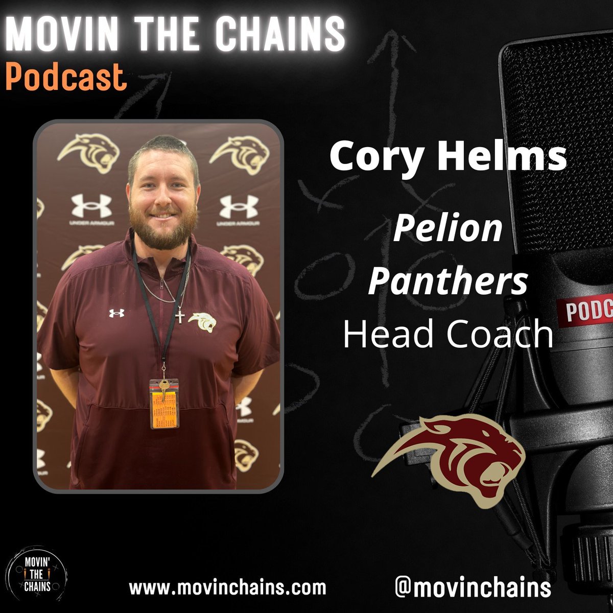 Movin’ The Chains (@movinchains) on Twitter photo 🎙️Cory Helms, Pelion Panthers New HC🐾
🏈<a href="/CoryHelms7251/">Cory Helms</a> joins MTC to talk all things <a href="/PelionFB/">Pelion Panthers Football</a>!
✅ The style of football Pelion wants to play
✅ His vision and goals for the program
✅ Building support in the community
✅ Key returning players to watch
…and more!
🗓️Premieres 🎙️Cory Helms, Pelion Panthers New HC🐾
🏈<a href="/CoryHelms7251/">Cory Helms</a> joins MTC to talk all things <a href="/PelionFB/">Pelion Panthers Football</a>!
✅ The style of football Pelion wants to play
✅ His vision and goals for the program
✅ Building support in the community
✅ Key returning players to watch
…and more!
🗓️Premieres