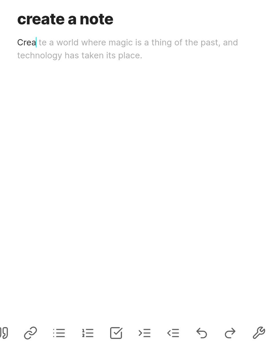 Super charged note taking 

Having an autocomplete feature in a note-taking app can save you time and effort when writing notes by suggesting words and ideas based on your previous entries and writing patterns. I used obsidian for this.
#ALX_AiSK <a href="/alx_africa/">ALX Africa</a> <a href="/julienbarbier42/">Julien Barbier 🙃❤️🏴‍☠️ 七転び八起き</a>