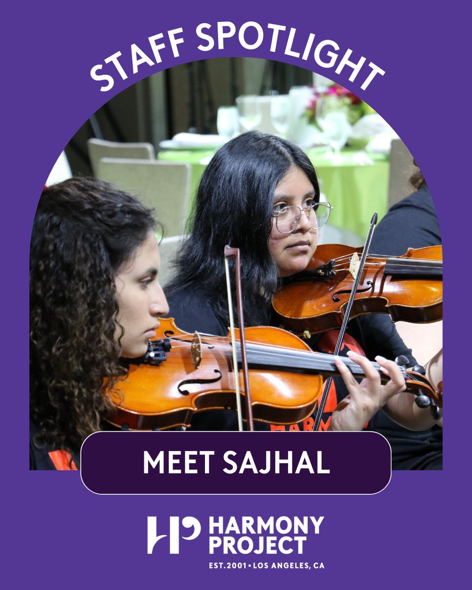 HarmonyProject's tweet image. Starting as a young musician in HP, Sajhal spent 10 years growing within the program, and now helps power it behind the scenes. &quot;As I&apos;ve gone from student to employee at HP, I&apos;ve only grown more appreciative of the work that everyone does here.&quot; 

#StaffSpotlight #MusicEducation