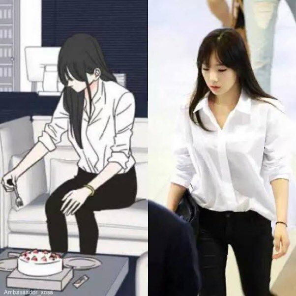 itsnotcharlotty's tweet photo. Yesterday was the 10th anniversary of What Does The Fox Say🥺

Lemme share these Taeyeon's inspo looks from the Manhwa https://t.co/Z3xoTCDnUy