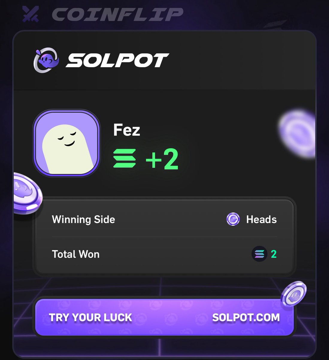 FezWeb3's tweet image. 2 SOL GIVEAWAY

Just won 2 SOL on @solpotcom, giving it away to one person who:

Retweets
Follows me &amp;amp; @Solpotcom
Comments their SOL addy

Good Luck 💰 

Must Use my code  &amp;gt; solpot.com/r/fez