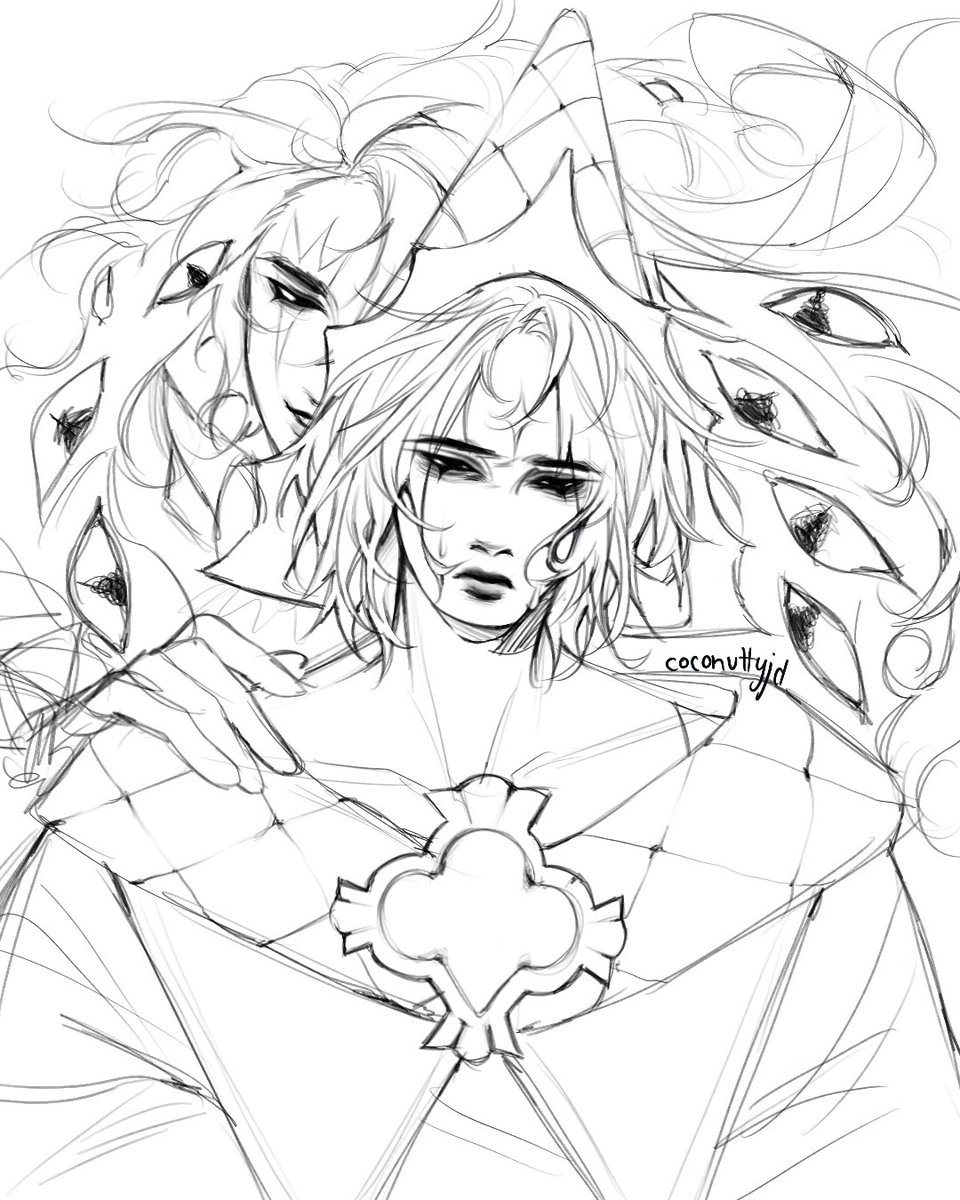coconuttyjd's tweet image. Old sketch
#cookierunkingdom #shadowvanilla #purevainillacookie
#shadowmilkcookie
