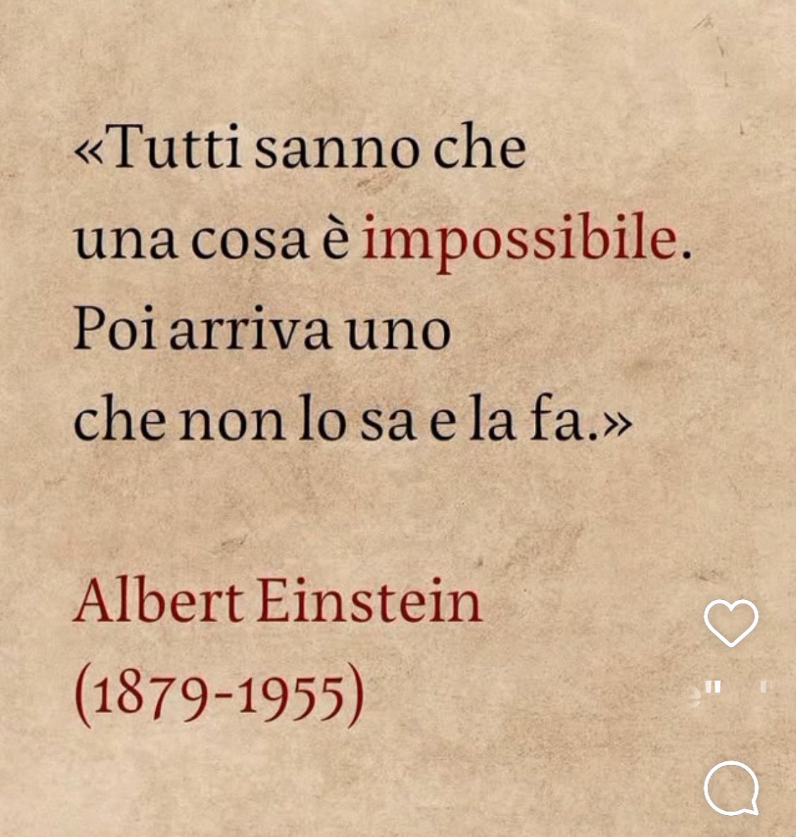 Io non lo so ma so che lo farò