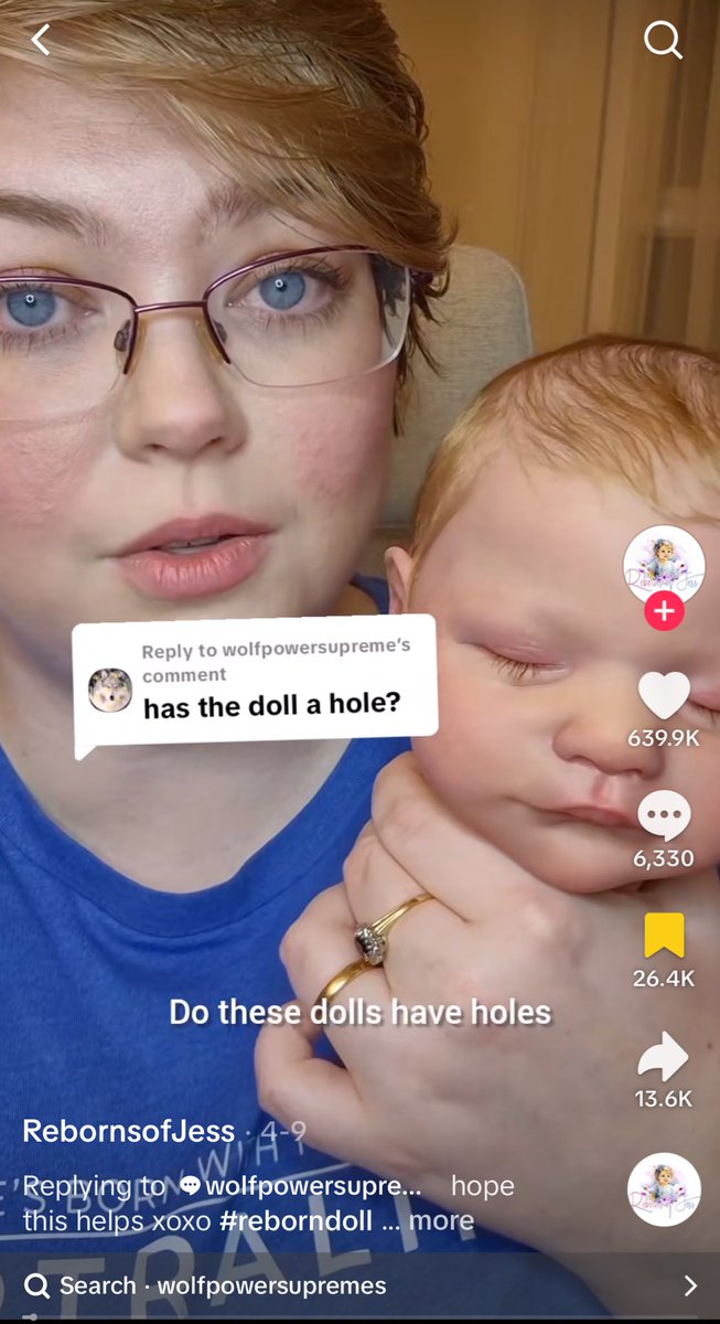 Yes. This is a reborn doll. And yes, a man asked the doll maker if the newborn replica has holes.