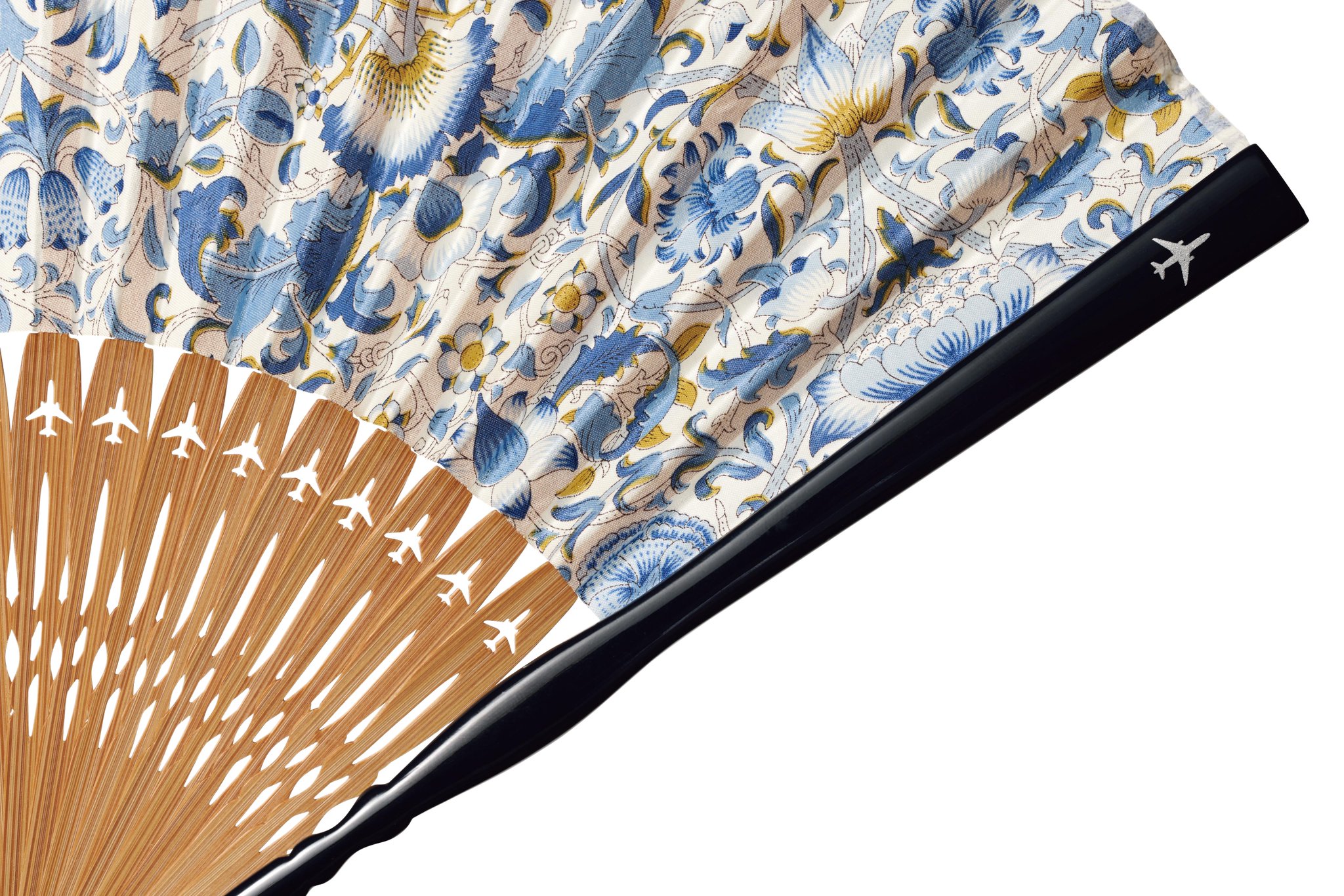 希少／非売品】昭和レトロ60年代【JAL ドリンクメニュー扇子】日本航空