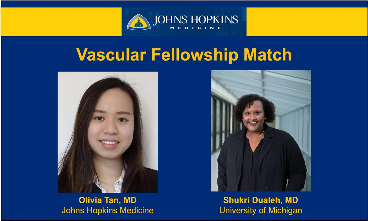 JHH Vascular Surgery (@jhhvascular) on Twitter photo We are thrilled to announce the newest members of our #VascSurg family starting August 2026 - <a href="/OliviaTanLT/">Olivia Tan</a> from <a href="/hopkinssurgery/">Hopkins Surgery</a> and <a href="/DualehShukri/">Shukri Dualeh</a> from <a href="/UMichSurgery/">Michigan Surgery</a>. Welcome to the team! ๐
<a href="/JamesHBlackMD/">James H Black, MD</a> <a href="/CaitlinWHicks/">Caitlin Hicks MD, MS</a> <a href="/YWLum/">Ying-Wei Lum</a> <a href="/cmholscher/">Courtenay Holscher</a> <a href="/rebeccamarmor/">Rebecca Marmor</a> <a href="/AndrewMCameron/">Andrew Cameron</a> We are thrilled to announce the newest members of our #VascSurg family starting August 2026 - <a href="/OliviaTanLT/">Olivia Tan</a> from <a href="/hopkinssurgery/">Hopkins Surgery</a> and <a href="/DualehShukri/">Shukri Dualeh</a> from <a href="/UMichSurgery/">Michigan Surgery</a>. Welcome to the team! ๐
<a href="/JamesHBlackMD/">James H Black, MD</a> <a href="/CaitlinWHicks/">Caitlin Hicks MD, MS</a> <a href="/YWLum/">Ying-Wei Lum</a> <a href="/cmholscher/">Courtenay Holscher</a> <a href="/rebeccamarmor/">Rebecca Marmor</a> <a href="/AndrewMCameron/">Andrew Cameron</a>