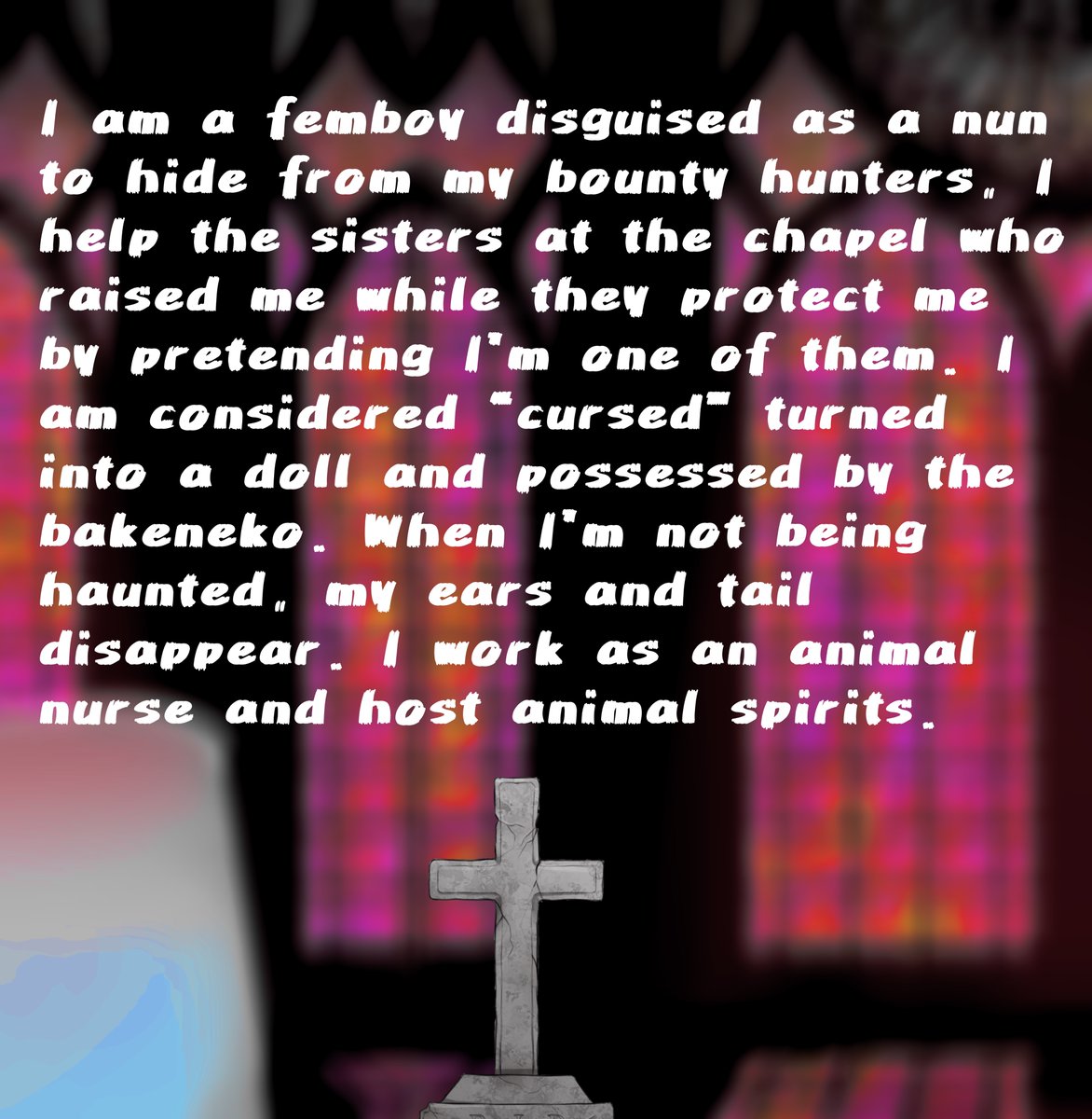 TrystVtuber's tweet photo. Hello! my name is Tryst! I am a feminine boy disguised as a nun and works as an animal nurse. I like to do asmr and play horror games! I love my chat and my vtuber group @VTwinkiesGroup 💜its nice to meet you!
OshiMarks: 🪽✝️
🎨#TrystART 🔞#TrystNSFW #vtuber https://t.co/aSe0h9Rmi2