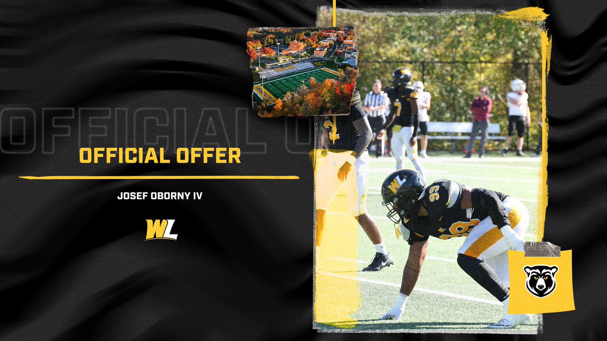 Josef oborny IV 6’4 245lbs DE (@obornyjosef) on Twitter photo After a great call with <a href="/coachmonte91/">jeff monteroso</a> I am extremely blessed and excited to receive my first D2 offer from <a href="/WestLibertyU/">West Liberty U</a>
ALL GLORY TO GOD 🙏🏼🔥🔥
<a href="/CoachJonesSAC/">Jonesy SAC Football</a> <a href="/CoachPeeps/">Johnnie Peeples Jr</a> <a href="/JuCoFootballACE/">JuCo Football Forer</a> <a href="/JGonzalesJr10/">Julio Gonzales Jr.</a> <a href="/BradHoiseth/">Brad Hoiseth</a> <a href="/FCProspects_/">First Class Prospects</a> <a href="/SACDons/">SAC Dons</a> After a great call with <a href="/coachmonte91/">jeff monteroso</a> I am extremely blessed and excited to receive my first D2 offer from <a href="/WestLibertyU/">West Liberty U</a>
ALL GLORY TO GOD 🙏🏼🔥🔥
<a href="/CoachJonesSAC/">Jonesy SAC Football</a> <a href="/CoachPeeps/">Johnnie Peeples Jr</a> <a href="/JuCoFootballACE/">JuCo Football Forer</a> <a href="/JGonzalesJr10/">Julio Gonzales Jr.</a> <a href="/BradHoiseth/">Brad Hoiseth</a> <a href="/FCProspects_/">First Class Prospects</a> <a href="/SACDons/">SAC Dons</a>