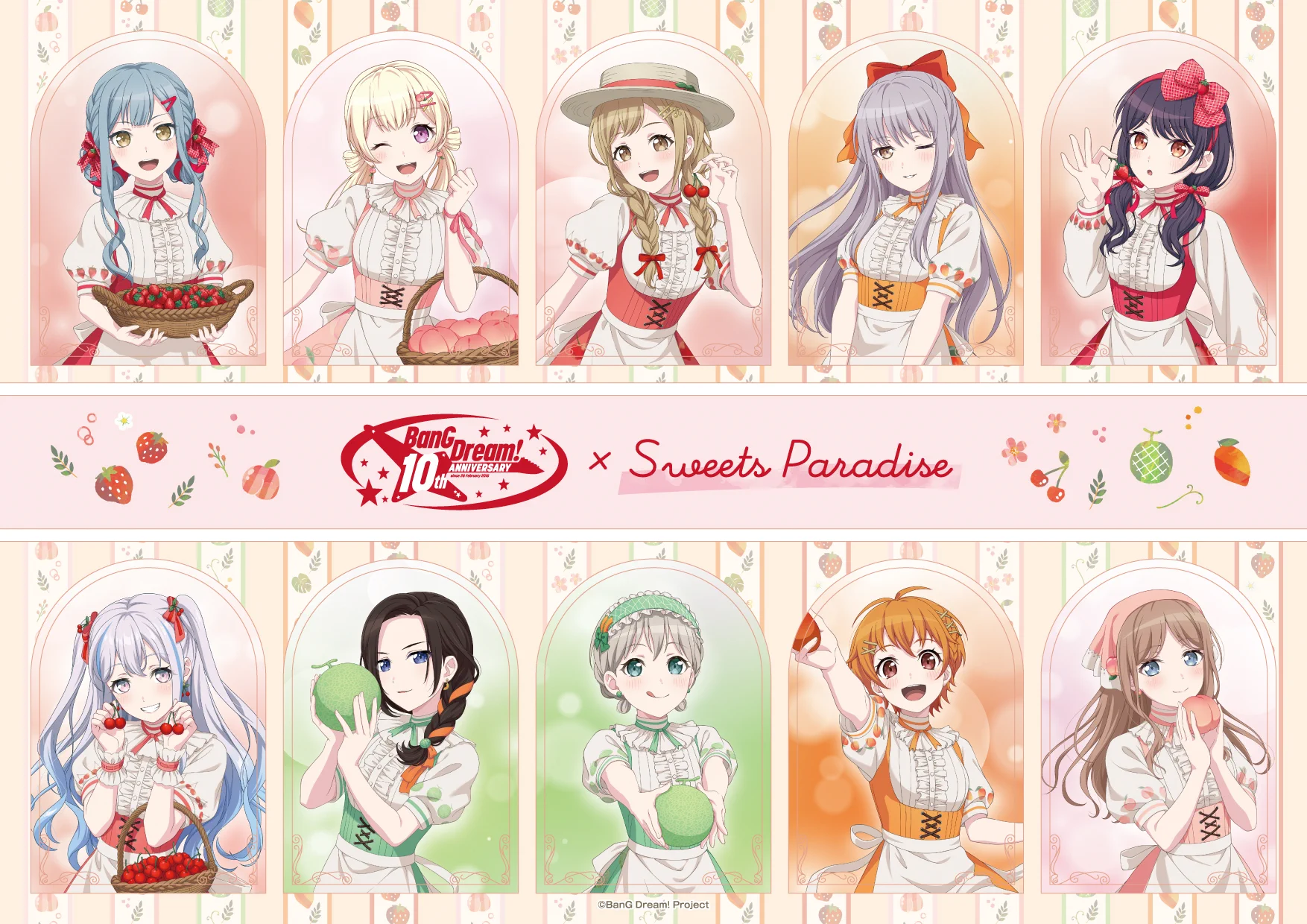 BanG Dream! × スイーツパラダイス オブリビオニス　6点セット スイーツパラダイスコラボ【公式】 on X: 