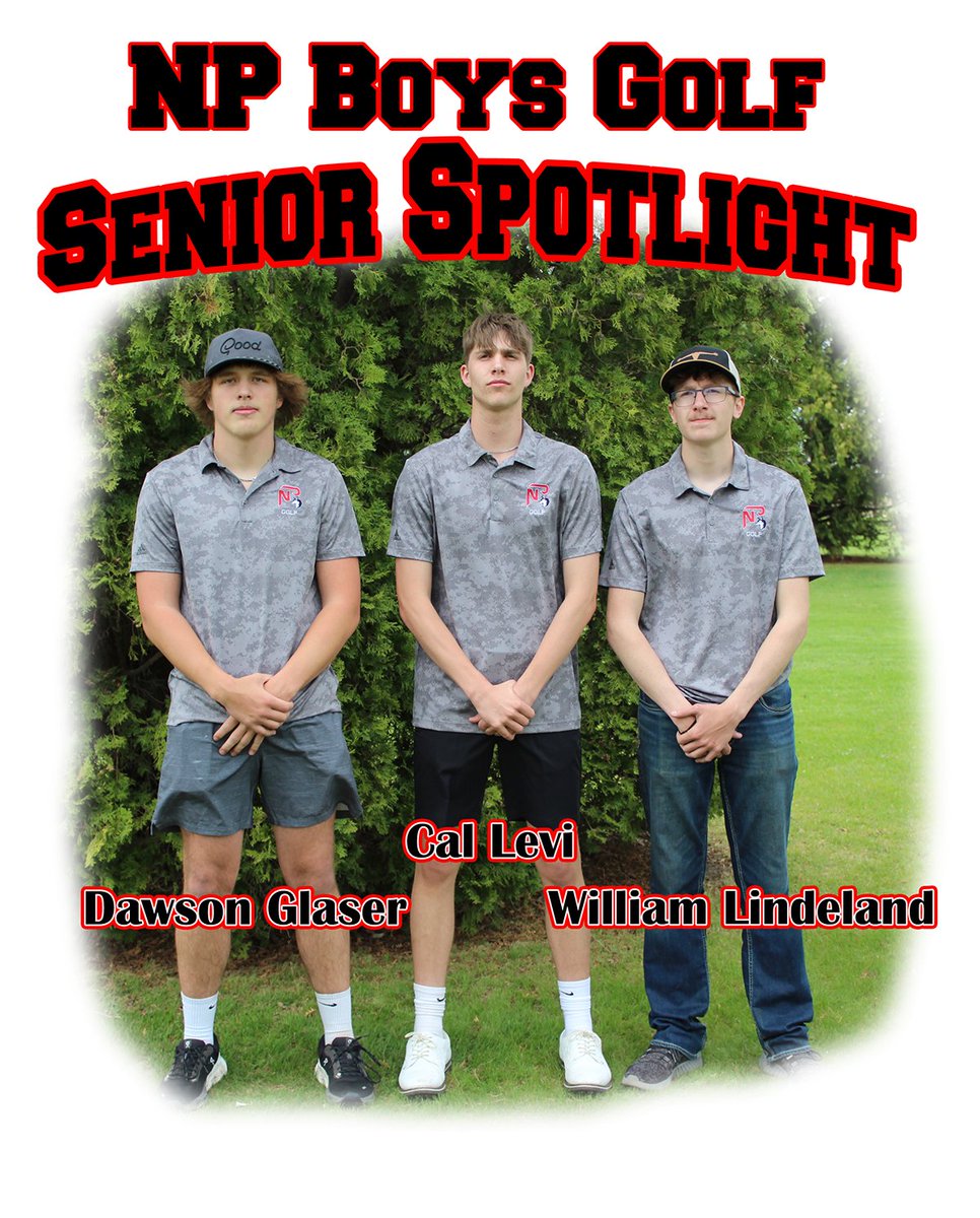 Today we honor our three senior golfers - Dawson Glaser, Cal Levi and William Lindeland as they play their last regular season home meet. Thank you for your dedication and leadership. Best of luck as you move forward.