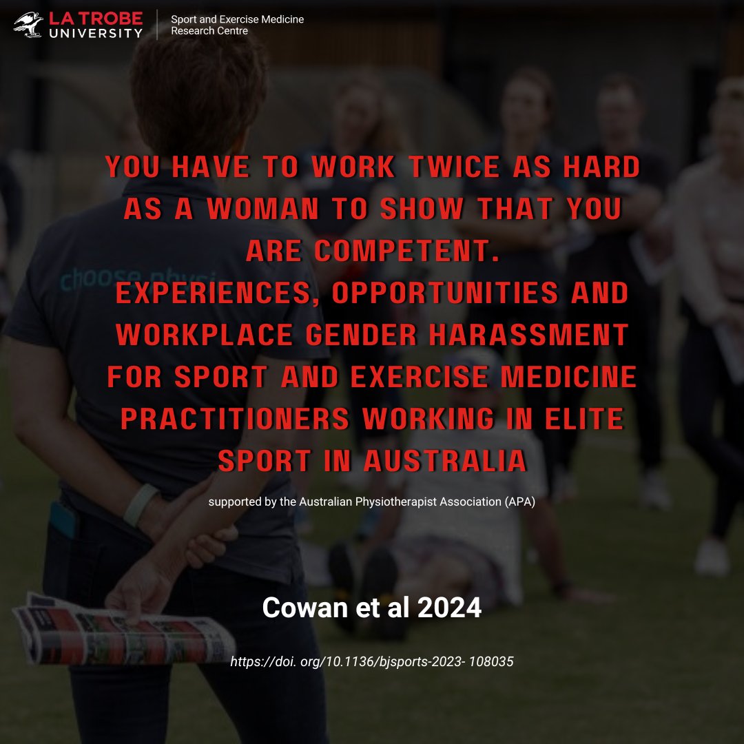 LaTrobeSEM's tweet photo. Standing in solidarity with the APA and all Australian physiotherapists. The value of healthcare professionals should never be undervalued.Just a year ago our team collaborated on this incredible paper, one that we reflect back on today with hopes for change 💪

#APA #LASEM #NRLW https://t.co/iijT2dUw9x