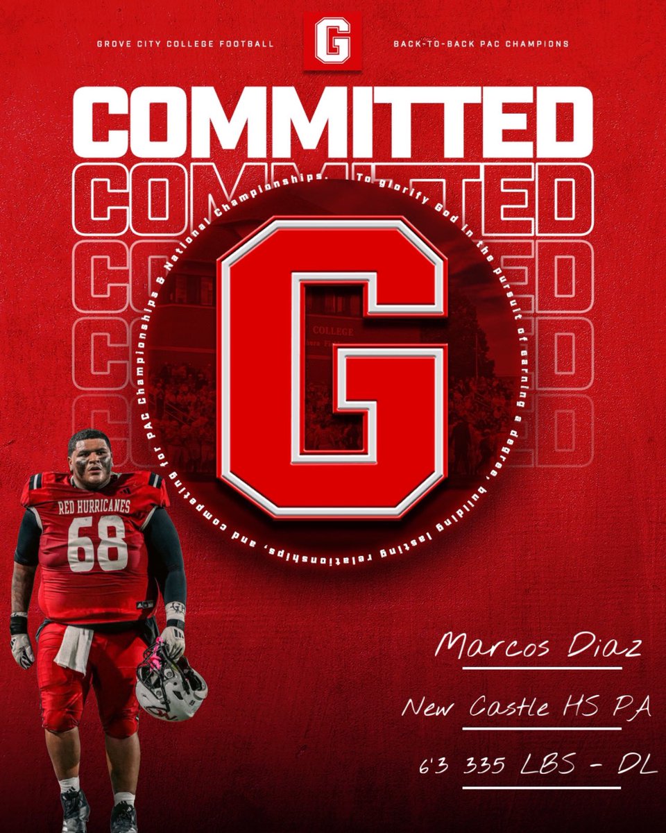 GCC_FB's tweet photo. ✍🏼 Marcos Diaz 
📍 New Castle High School 
🧱 DL https://t.co/xSOPcC2Q2D