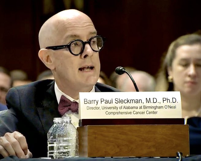 UAB O'Neal Comprehensive Cancer Center (@onealcanceruab) on Twitter photo On April 30, Dr. Barry Sleckman, Director of <a href="/ONealCancerUAB/">UAB O'Neal Comprehensive Cancer Center</a>, testified before the U.S. Senate Appropriations Committee during the Biomedical Research: Keeping Americaās Edge in Innovation hearing. Watch his powerful testimony: (starting at 52:00) appropriations.senate.gov/hearings/biome⦠On April 30, Dr. Barry Sleckman, Director of <a href="/ONealCancerUAB/">UAB O'Neal Comprehensive Cancer Center</a>, testified before the U.S. Senate Appropriations Committee during the Biomedical Research: Keeping Americaās Edge in Innovation hearing. Watch his powerful testimony: (starting at 52:00) appropriations.senate.gov/hearings/biomeā¦