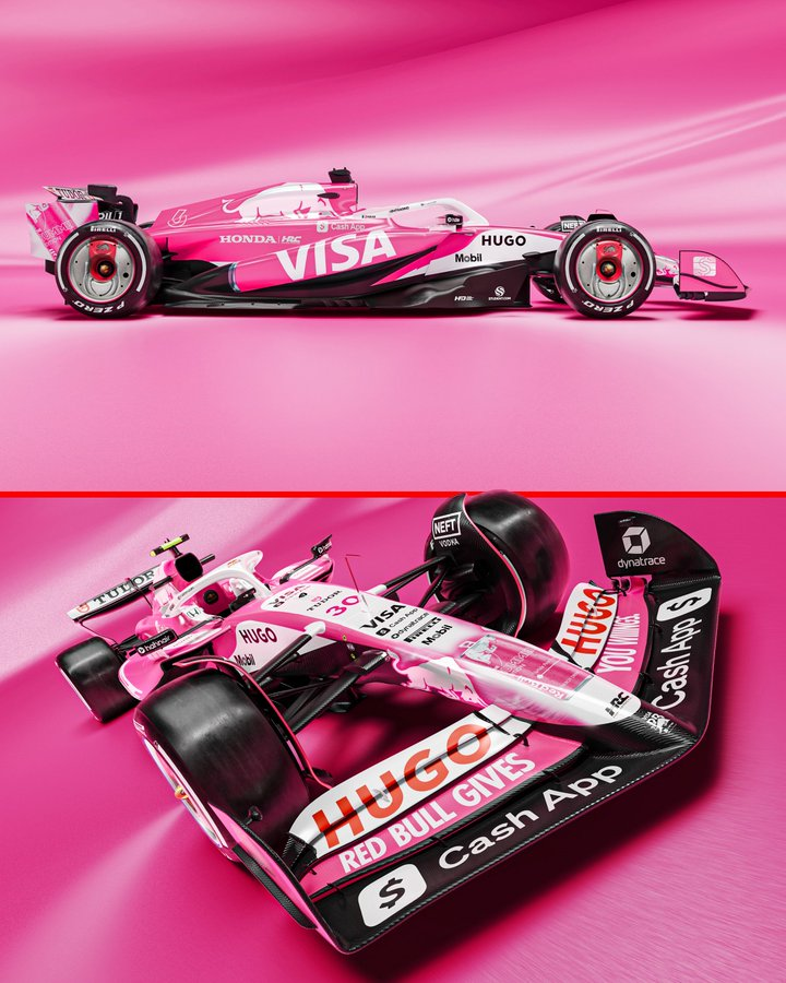 FormulaDirecta's tweet photo. 🚨 OFICIAL: Livery especial del equipo Racing Bulls para el GP de  Miami

¿Que os parece los colores del coche que han sacado para este GP de Miami, os gusta?

#F1 #MiamiGP 🇺🇸 https://t.co/wSe6x7K6Ad